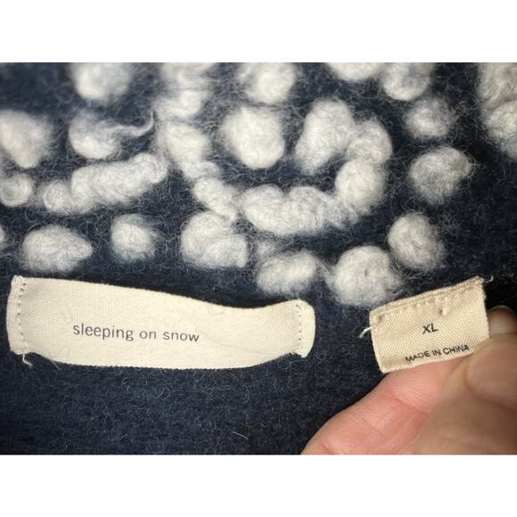 Anthropologie Sleeping On Snow Open Front Cardigan Sweater Wool Blend Boho Sz XL - Picture 7 of 11